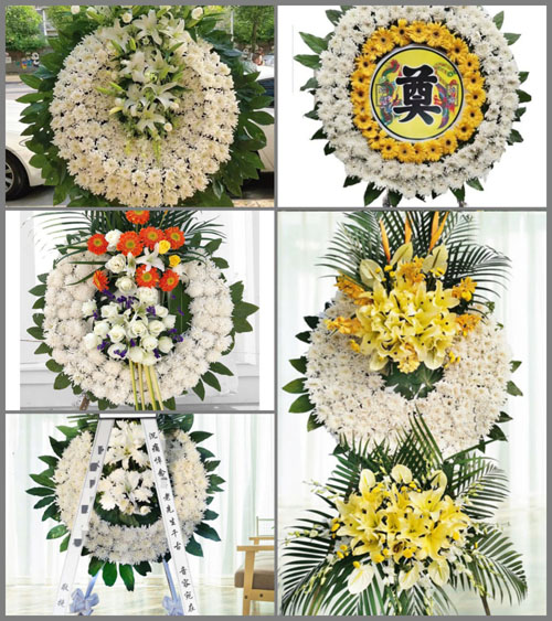 上海嘉定区外冈镇周泾村花圈速递